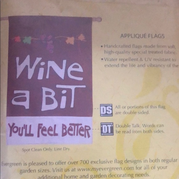 Wine gift set- bar towel and party flag - Picture 3 of 3